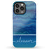 Blue Agate Custom Name iPhone Case